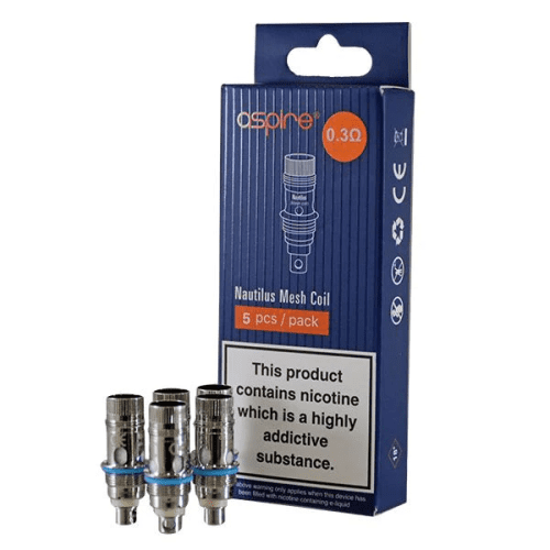 Aspire Nautilus Replacement Atomizer TPD Compliant (5 Pack) Mesh 0.3ohm