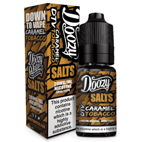 Doozy Vape 50/50: Caramel Tobacco 10ml Nic Salt E-Liquid