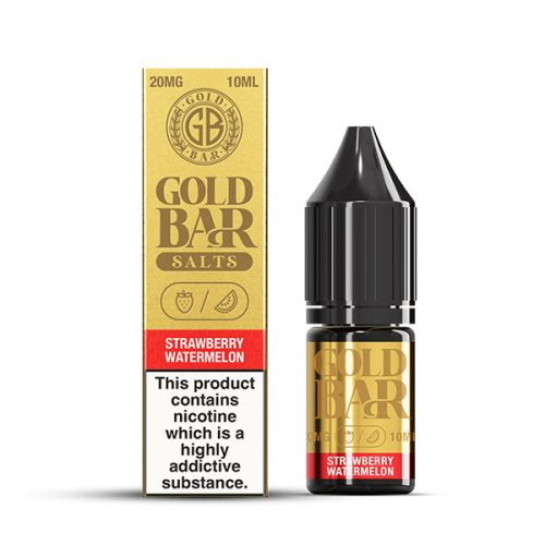 Gold Bar Strawberry Watermelon 10ml Nic Salt - 20mg