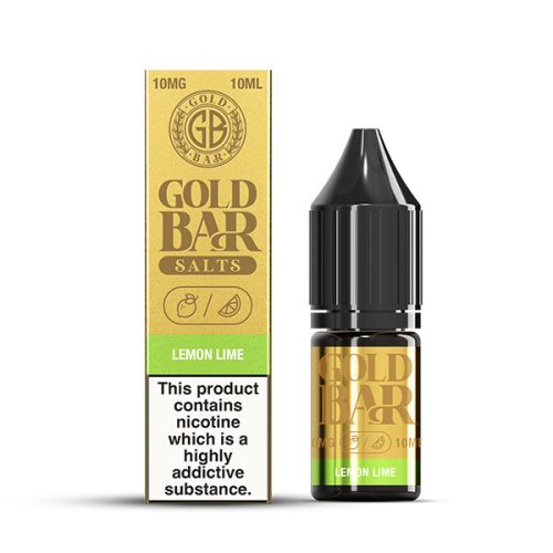 Gold Bar Lemon Lime 10ml Nic Salt - 10mg