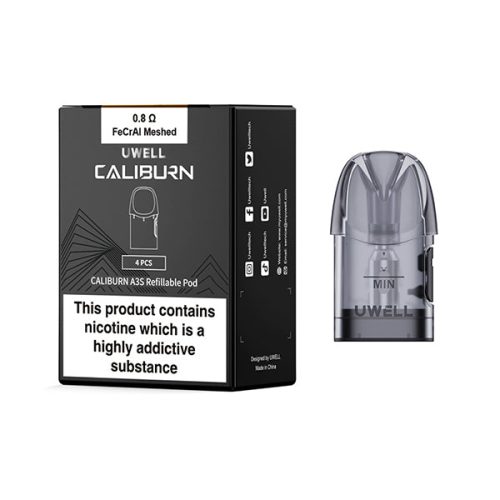 Uwell Caliburn A3S Replacement Pod 4 Pack 0.8ohm