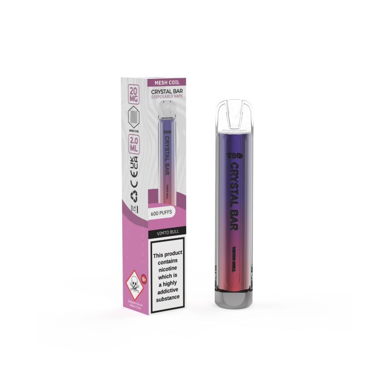 TBO Crystal Bar Disposable Vape Device Vimto Bull