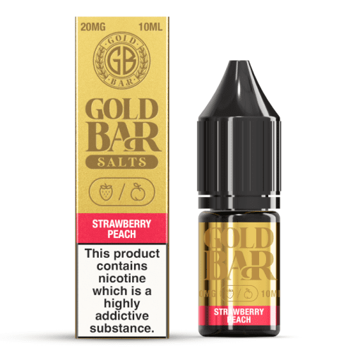 Strawberry Peach Nic Salt by Gold Bar - Nic Salts UK